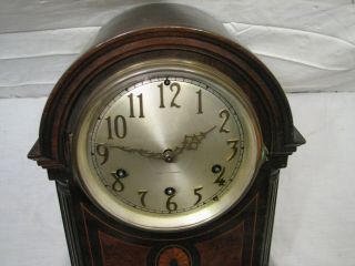 Antique Seth Thomas Wooden Wood Case Shelf/Mantle Chime Clock w/Key 2