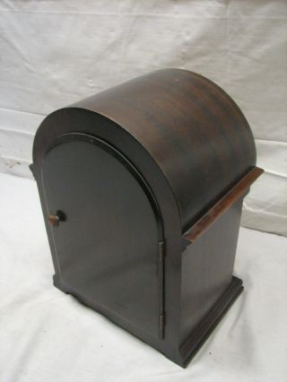 Antique Seth Thomas Wooden Wood Case Shelf/Mantle Chime Clock w/Key 5
