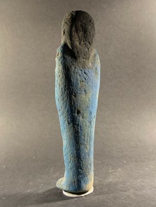 VERY LARGE ANCIENT EGYPTIAN SHABTI WITH COLOUR & FEATURING ISIS CIRCA 850 - 332BCE 5