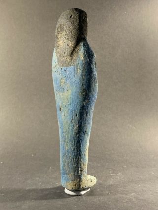 VERY LARGE ANCIENT EGYPTIAN SHABTI WITH COLOUR & FEATURING ISIS CIRCA 850 - 332BCE 6