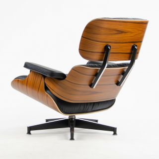 Herman Miller Eames Lounge Chair & Ottoman Palisander 670 671 Black Leather 5