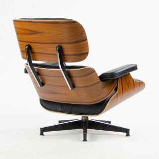 Herman Miller Eames Lounge Chair & Ottoman Palisander 670 671 Black Leather 7