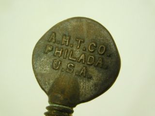 Vintage ARTHUR H.  THOMAS PHILADA laboratory science bunsen cast iron stand 5