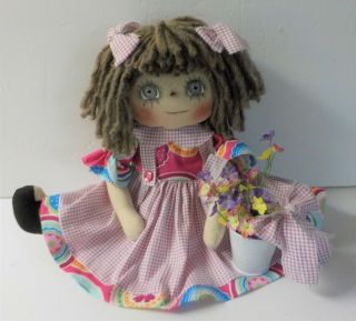 Primitive HM Raggedy Ann DOLL SUMMER CALICO 