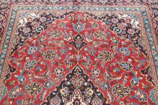 Vintage Traditional Floral Red Kashmar Persian Hand - Knotted 7x10 Wool Area Rug 11