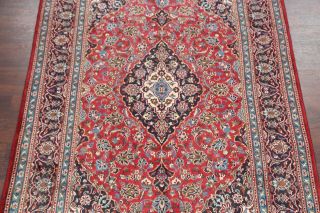 Vintage Traditional Floral Red Kashmar Persian Hand - Knotted 7x10 Wool Area Rug 3