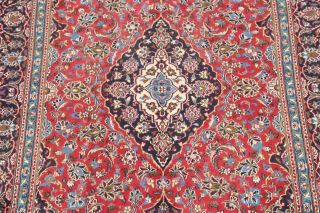 Vintage Traditional Floral Red Kashmar Persian Hand - Knotted 7x10 Wool Area Rug 4