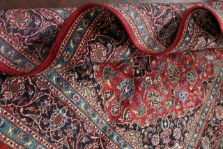 Vintage Traditional Floral Red Kashmar Persian Hand - Knotted 7x10 Wool Area Rug 7
