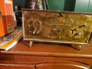 1960 ' s Singing Bird Cage Music Box Alarm Clock Vintage Very Rare 3