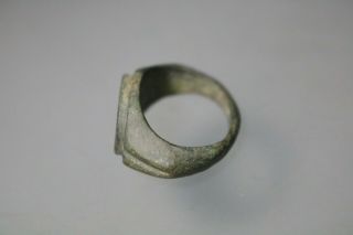 Ancient Interesting Roman Bronze Ring Griffin 1st - 4th century AD 2