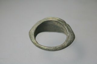 Ancient Interesting Roman Bronze Ring Griffin 1st - 4th century AD 3