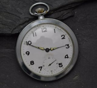 German Ww2 Pocket Watch Wwii Engraved Pocket Watch Rare Pocket Watch