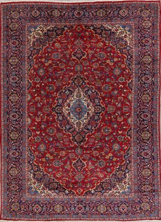 Traditional Floral Red 9x13 Najafabad Persian Oriental Area Rug Wool