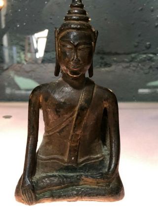 Antique 18th Asian Chinese Khmer,  Birmanese Nepalese Bronze Buddha Ancient China