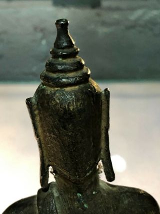 ANTIQUE 18TH ASIAN CHINESE KHMER,  BIRMANESE NEPALESE BRONZE BUDDHA ANCIENT CHINA 4