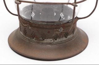 Antique Candle Lantern 19th C Tin Skaters Lamp Paul Revere 5