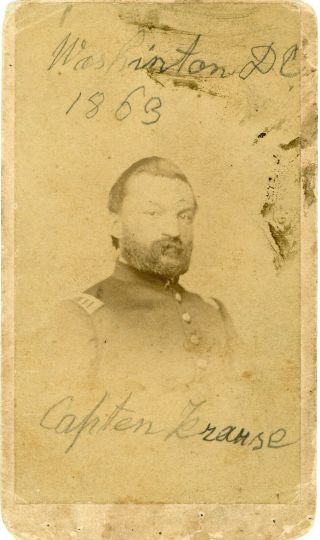Identified Cdv Officer Photo 2nd Washington Dc Infantry