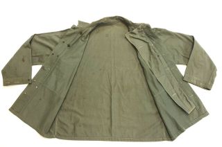 VTG 40s WWII USMC P44 HBT US Marines Herringbone Field Utility Jacket Shirt 4