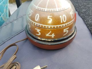 Antique Rare Round Dome Clock,  Plug In.  Good.  Great Find.  Awesome Clock