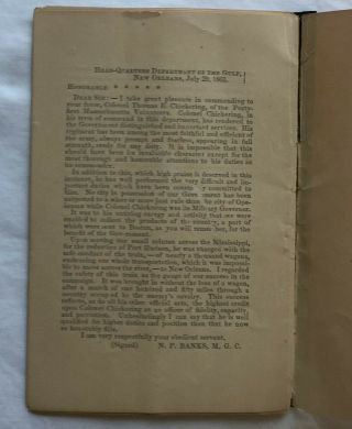 1863 DIARY 41st REGIMENT INFANTRY MASS.  VOLUNTEERS COLONEL CHICKERING - RARE 7