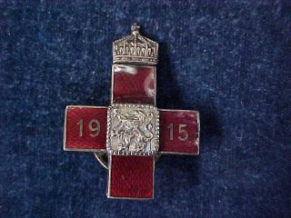 Orig Ww1 " Bulgarian " Red Cross Badge " 1915 " Becaeu 3 - 23 - 89