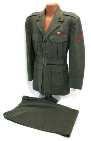 Vintage Us Marine Corps Enlisted Service Class " A " Uniform