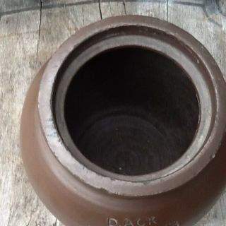 Antique D Ack Stoneware Crock Mooresburg Pa Half Gallon Bulbous Jar 5