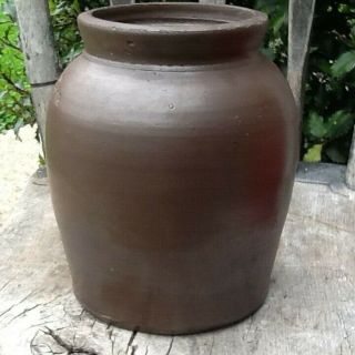 Antique D Ack Stoneware Crock Mooresburg Pa Half Gallon Bulbous Jar 6