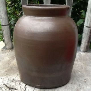 Antique D Ack Stoneware Crock Mooresburg Pa Half Gallon Bulbous Jar 8