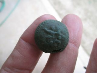 Dug Relic Cs North Carolina Confederate Coat Button - Found Virginia