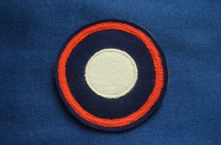 Wwi Air Service Roundel Patch,  Wool On Wool