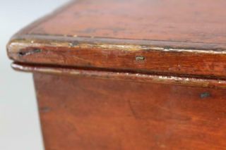 A RARE 19TH C ENFIELD CT SHAKER SEWING BOX IN BEST RED STAIN & VARNISH 11