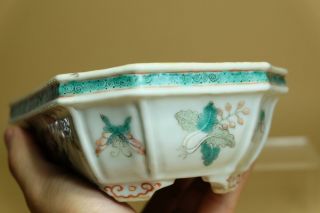 A Chinese Famille Rose Porcelain Narcissus Pot. 11