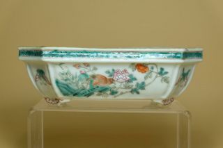 A Chinese Famille Rose Porcelain Narcissus Pot. 4