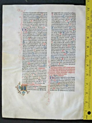 Extremely rare incunabula Breviary lf.  on vellum,  Jenson1478,  handc.  deco initials 2