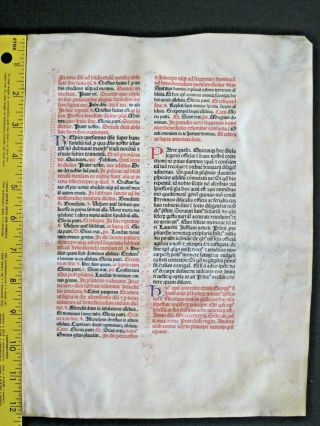 Extremely rare incunabula Breviary lf.  on vellum,  Jenson1478,  handc.  deco initials 4