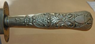 Patriotic USA ETCHING Antique BOWIE KNIFE Edward BARNES & Sons Sheffield 12