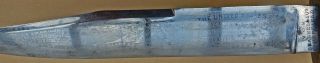 Patriotic USA ETCHING Antique BOWIE KNIFE Edward BARNES & Sons Sheffield 4