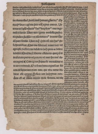 Incunabula Page From The Book Consolationes Philosophie Boethius Nuremberg 1476