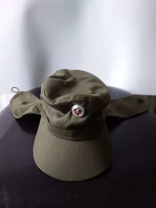 East German Nva Army Field Uniform Green Military Work Hat Cap Germany 1957???