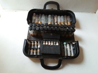 Antique Medical Physician Doctor Leather Bag With 54 Bottles /dr.  Jekyll