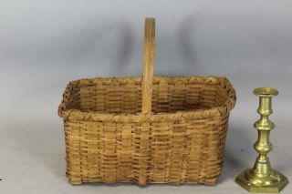 A Very Fine 19th C Shaker Style One Handle Basket In The Best Untouched Surface