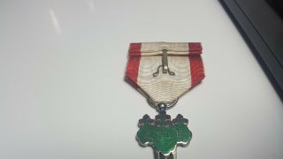 WW2 Order of the Rising Sun 6th Class Medal Badge With Rosette Cased 4