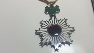 WW2 Order of the Rising Sun 6th Class Medal Badge With Rosette Cased 9