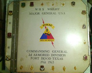 Gen William H.  S.  Wright Commander 2d Armored Award Promotion Certificates Photos