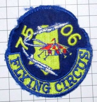 Usaf Military Patch Air Force Sm Square Hook Loop Pilot Training Class 75 - 06