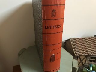 Vintage Letter File Box Heavy Cardboard 2