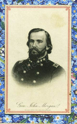 Confederate General John Hunt Morgan Civil War Time Cdv