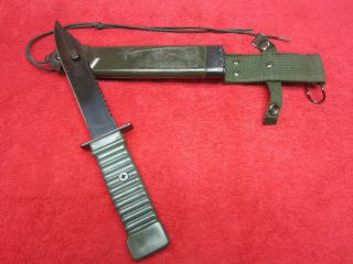 Chinese Fixed Blade Knife.  Comes W/ Scabbard and Leg Tie Down 5