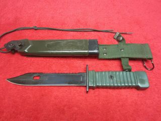 Chinese Fixed Blade Knife.  Comes W/ Scabbard and Leg Tie Down 6